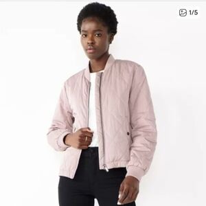 Nine West Blush Light Pink Bomber Jacket